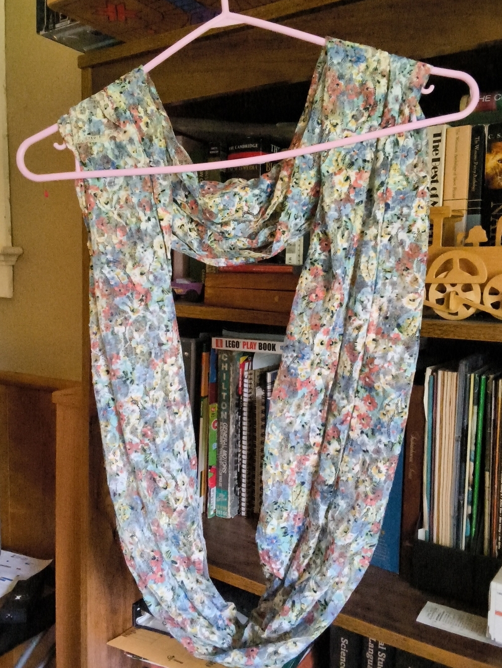 Lightweight Floral Infinity Scarf